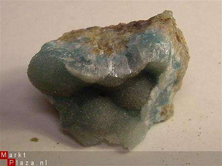 #201 Hemimorfiet Geode Hemimorphite Geode Kiezelzinkerts - 1