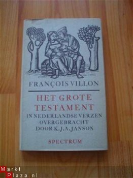 Het grote testament door Francois Villon - 1
