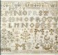 Borduurpatroon friese merklap uit 1726 - 2 - Thumbnail