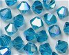 Swarovski 5301 Indicolite AB 4mm Per 10 Stuk - 1 - Thumbnail