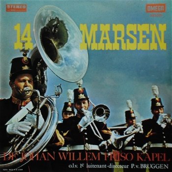 Johan Willem Friso Kapel ‎– 14 Marsen - Militair Vinyl HaFaBra - 1