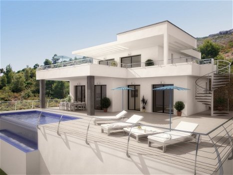 Moraira perceel met nieuwbouw villa te koop - 1