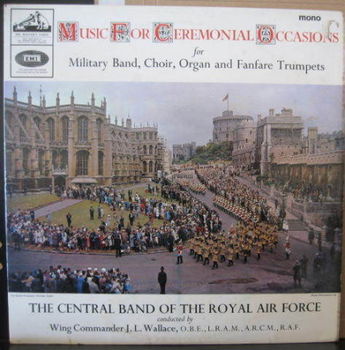 Music For Ceremonial Occasions Central Band RAF -UK military LP - 1