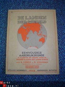 De landen der wereld door Luinge en Stegeman (atlas 1948)
