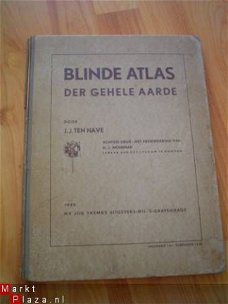 Blinde atlas der gehele aarde 1935 door J.J. ten Have
