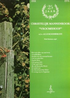 Christelijk Mannenkoor Vroomshoop  -vinyl Lp 25 jaar: 1951-1976