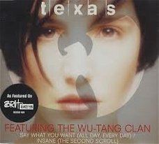 Texas ft The Wu -Tang Clan - Say What You Want (All Day, Every Day) 2 Track CDSingle