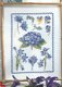 borduurpatroon 3561 schilderij met blauwe bloemen - 1 - Thumbnail