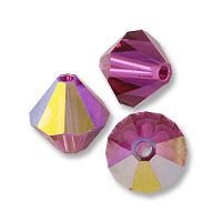 Swarovski 5301 Fuchsia AB 4mm Per 10 Stuk - 1