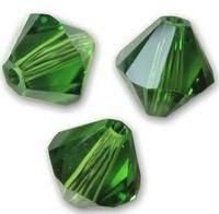 Swarovski 5328 Fern Green 4mm Per 10 Stuk