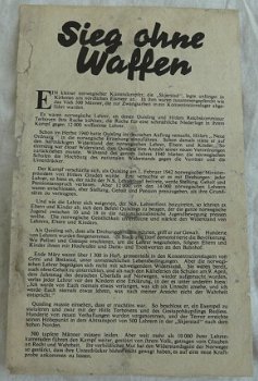 Pamflet / Leaflet / Flugblatt, G.27, Sieg ohne Waffen, Engels / UK, 1942.(Nr.1) - 1