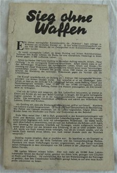 Pamflet / Leaflet / Flugblatt, G.27, Sieg ohne Waffen, Engels / UK, 1942.(Nr.1)