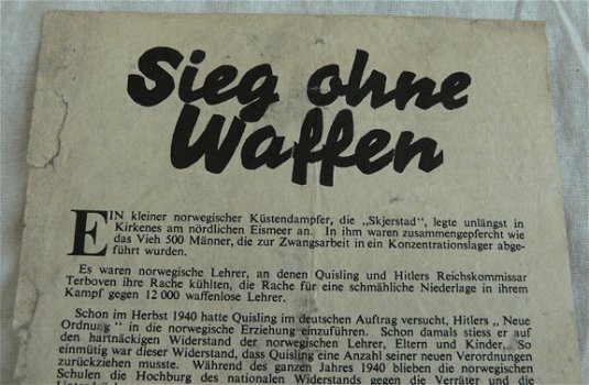 Pamflet / Leaflet / Flugblatt, G.27, Sieg ohne Waffen, Engels / UK, 1942.(Nr.1) - 2