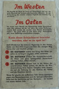 Pamflet / Leaflet / Flugblatt, G.27, Sieg ohne Waffen, Engels / UK, 1942.(Nr.1) - 4