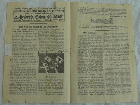 Pamflet / Leaflet / Flugblatt, Nummer 9, Wolkiger Beobachter, Engels / UK, 1940.(Nr.1) - 5