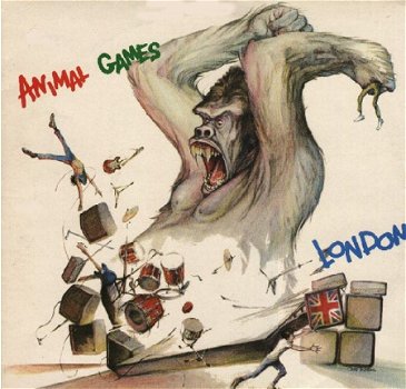 London ‎– Animal Games (1978)-Punk-vinyl LP Never Played,review copy NM - 1