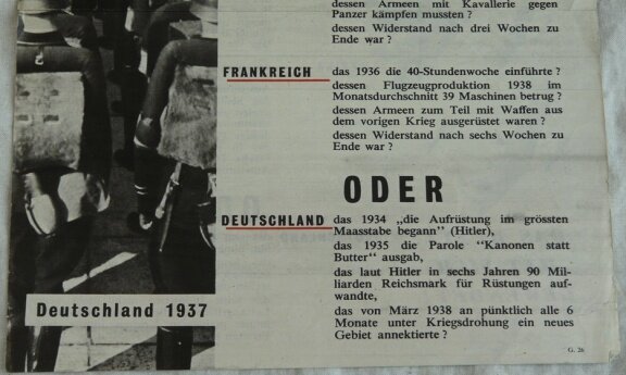 Pamflet / Leaflet / Flugblatt, G.26, 1939 Wer hat den Blitzkrieg gewollt?, Engels / UK, 1943.(Nr.1) - 2