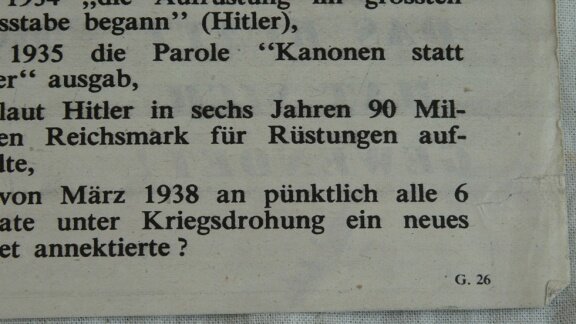 Pamflet / Leaflet / Flugblatt, G.26, 1939 Wer hat den Blitzkrieg gewollt?, Engels / UK, 1943.(Nr.1) - 3