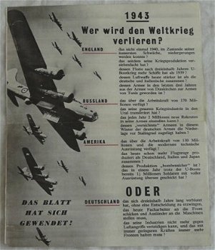 Pamflet / Leaflet / Flugblatt, G.26, 1939 Wer hat den Blitzkrieg gewollt?, Engels / UK, 1943.(Nr.1) - 4