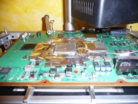 chipset videokaart en powerplug reparatie - 2
