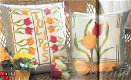 borduurpatroon 3570 twee kussens met tulpen - 1 - Thumbnail