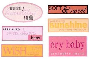 SALE NIEUW Woven Labels Baby Girl van Making Memories - 1