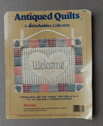 Mini quilt Welcome - nr. 1