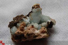 #203 Hemimorfiet Geode Hemimorphite Geode Kiezelzinkerts