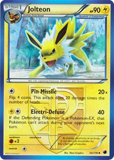 Jolteon  34/116 BW Plasma Freeze