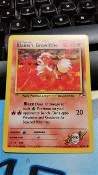 blaine's growlithe 62/132 Gym Heroes gebruikt - 1