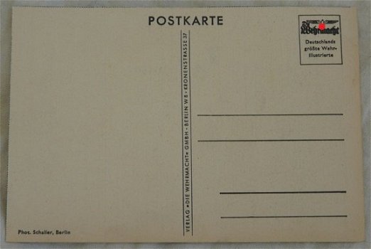 Postkaart / Postkarte, Verlag Die Wehrmacht, Aufklärer am Waldrand, jaren'40. - 1