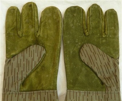 Handschoenen, Winter, Dreifingerhandschuhe, Strichtarn, NVA, DDR, Oost-Duits, 1988.(Nr.1) - 3