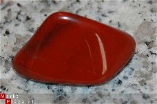 #32 Rode Jaspis Red Jasper Knuffel-trommelsteen