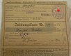 Rekeningkaart / Quittungskarte, Invalidenverzekering / Invalidenversicherung, Saargebiet, 1942. - 1 - Thumbnail