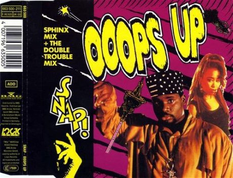 Snap! - Ooops Up (Remix) 3 Track CDSingle - 1