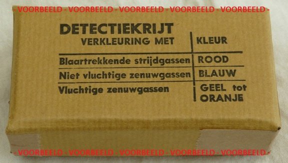 Aanvullingspakket Gasverkennings Uitrusting D, NBC, Koninklijke Landmacht, in verpakking, 1965.(1) - 4