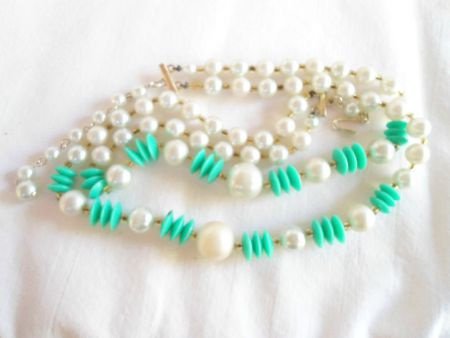 Tweerijig vintage collier (118) - Afbeelding 3