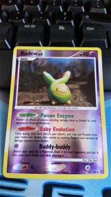 Budew  33/100 (reverse) Diamond and Pearl Stormfront