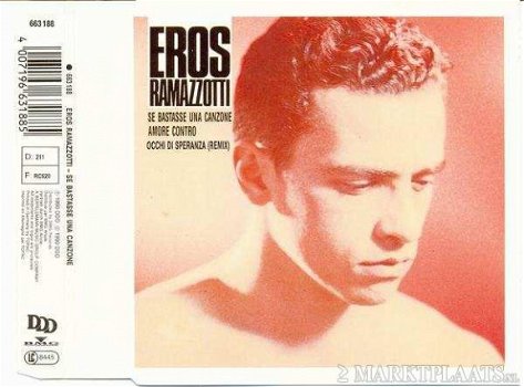 Eros Ramazzotti - Se Bastasse Una Canzone 3 Track CDSingle - 1