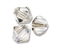 Swarovski 5301 Crystal Silver Shade 4mm Per 10 Stuk - 1