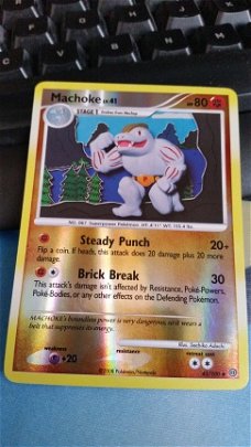 Machoke  41/100 (reverse) Diamond and Pearl Stormfront