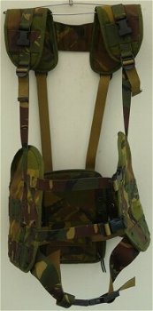 Harnas, Gevechts, Koninklijke Landmacht, Woodland Camouflage, maat: L, 1993.(Nr.1) - 0