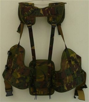 Harnas, Gevechts, Koninklijke Landmacht, Woodland Camouflage, maat: L, 1993.(Nr.1) - 6