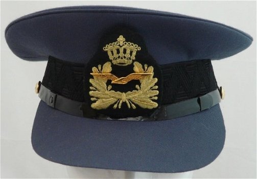 Pet, Uniform DT (Dagelijks Tenue), Officier (Lt-Kap), KLu, maat: 61, jaren'90.(Nr.1) - 0