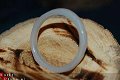 #164 Witte Agaat Ring handgeslepen - 1 - Thumbnail