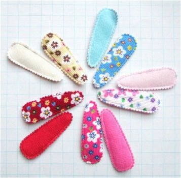 5 cm ~ Gebloemd ribfluweel hoesje ~ Fuchsia - 4