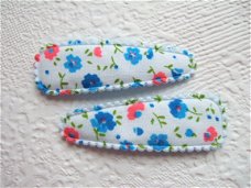5 cm ~ Lief kniphoesje met bloemetjes ~ Blauw