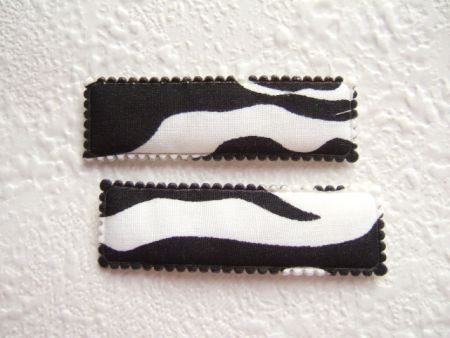 5 cm ~ Recht zwart/wit zebra kniphoesje - 1