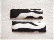 5 cm ~ Recht zwart/wit zebra kniphoesje - 1 - Thumbnail