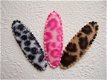 5 cm ~ Ovaal luipaard kniphoesje van bont ~ Bruin - 2 - Thumbnail